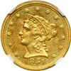 Image 1 : 1851-C $2.50 Liberty NGC MS61