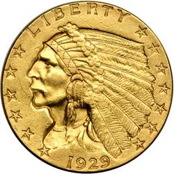 1929 $2.50 Indian