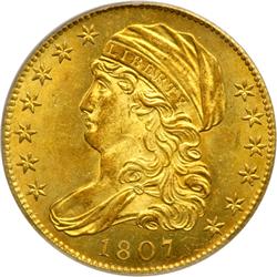 1807 $5 Bust. Bust L PCGS MS64