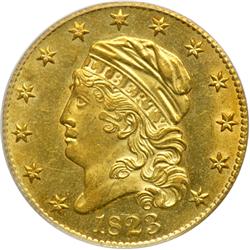 1823 $5 Capped Head PCGS MS63