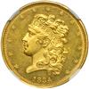 Image 1 : 1834 $5 Classic Head. Plain 4 NGC MS63 PL