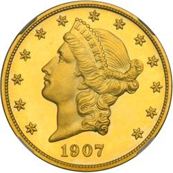 1907 $20 Liberty NGC PF65CAM