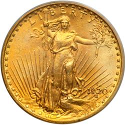L1715 - 1920-S $20 St. Gaudens PCGS MS64
