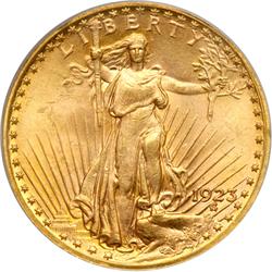 1923 $20 St. Gaudens PCGS MS64