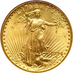 1924 $20 St. Gaudens NGC MS64