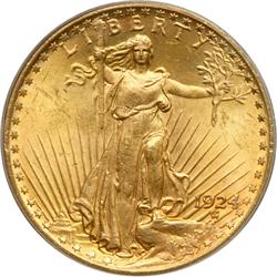 1924 $20 St. Gaudens PCGS MS64
