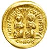 Image 1 : Byzantine Empire. Justin I and Justinian I, 527. Gold S