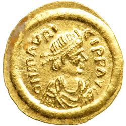 Maurice Tiberius, AD 582-602. Gold Semissis (2.2 g) min