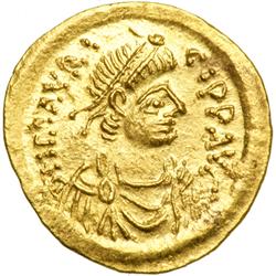 Maurice Tiberius, AD 582-602. Gold Semissis (2.1 g) min