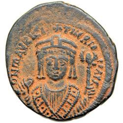 Byzantine Empire. MAURICE TIBERIUS, 582-602, follis or