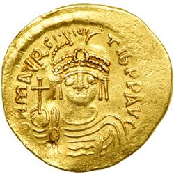 Byzantine Empire. Maurice Tiberius, 582-602. Gold Light