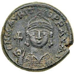 Byzantine Empire. Maurice Tiberius, 582-602, follis or