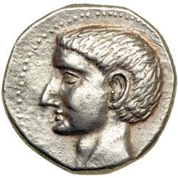 Barcid Issue. Scipio Africanus, c. 209 BC and later. AR
