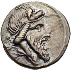 Q. Titius, moneyer, c. 90 BC. AR Denarius struck at Rom