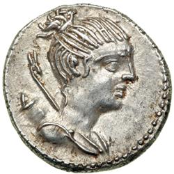 C. Postumius, moneyer, c. 74 BC. AR Denarius minted at