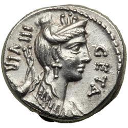 Roman Republic. C. Hosidius C.f., moneyer, c. 64 BC. AR