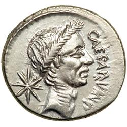 Julius Caesar, died 44 BC. AR Denarius, Rome mint