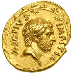 Sextus Pompey, d. 35 BC. Gold Aureus ( 8.39g), minted i