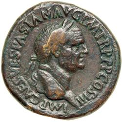 Vespasian, AD 69-79. AE Sestertius minted at Rome, AD 7