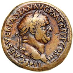 Judaea Capta. Vespasian, A.D. 69-79. AE Sestertius, Rom