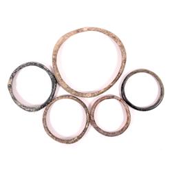 5 Byzantine and Islamic Glass Bracelets of various size
