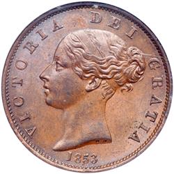 Great Britain. Halfpenny, 1853
