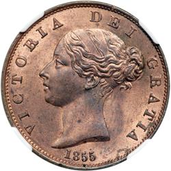 Great Britain. Halfpenny, 1855
