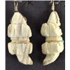 Image 4 : Zuni Picasso Marble Horned Toad Fetish Earrings