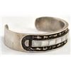 Image 6 : Zuni Sterling Mother of Pearl Cuff Bracelet