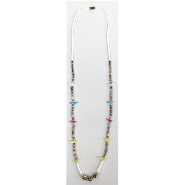 Santo Domingo Shell & Heishi Bird Necklace