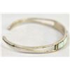 Image 9 : Navajo Sterling and Opal Cuff Bracelet