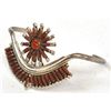 Image 1 : Zuni Sterling Needlepoint Coral Bracelet, Wallace