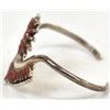 Image 6 : Zuni Sterling Needlepoint Coral Bracelet, Wallace