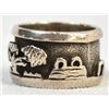 Image 3 : Navajo Incised Sterling Ring, Size 4
