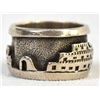 Image 4 : Navajo Incised Sterling Ring, Size 4