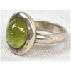 Image 1 : Sterling & Peridot Ring, Size 9