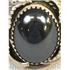Image 3 : Navajo Sterling Hematite Ring, Size 13