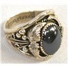 Image 4 : Navajo Sterling Hematite Ring, Size 13