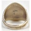 Image 6 : Navajo Sterling Hematite Ring, Size 13