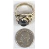 Image 9 : Navajo Sterling Hematite Ring, Size 13