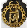 Image 4 : Horse Harness Decor with 3 Brass Medallions