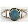 Image 2 : Navajo Sterling Denim Turquoise Cuff Bracelet