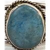 Image 3 : Navajo Sterling Denim Turquoise Cuff Bracelet