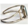 Image 7 : Navajo Sterling Denim Turquoise Cuff Bracelet