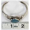 Image 8 : Navajo Sterling Denim Turquoise Cuff Bracelet