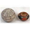 Image 1 : 2 Miniature Native American Pottery Jars