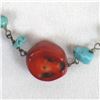 Image 2 : Coral and Turquoise Necklace with Earrings
