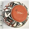 Image 11 : Acoma Polychrome Pottery Bowl by L. Victorino