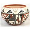 Image 2 : Acoma Polychrome Pottery Bowl by L. Victorino