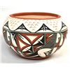 Image 3 : Acoma Polychrome Pottery Bowl by L. Victorino